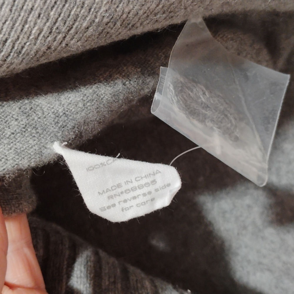 SALE! NWOT Duffy Cashmere Sweater Sz.XS Has A Flaw SEE Pictures (BX13) - Picture 9 of 11